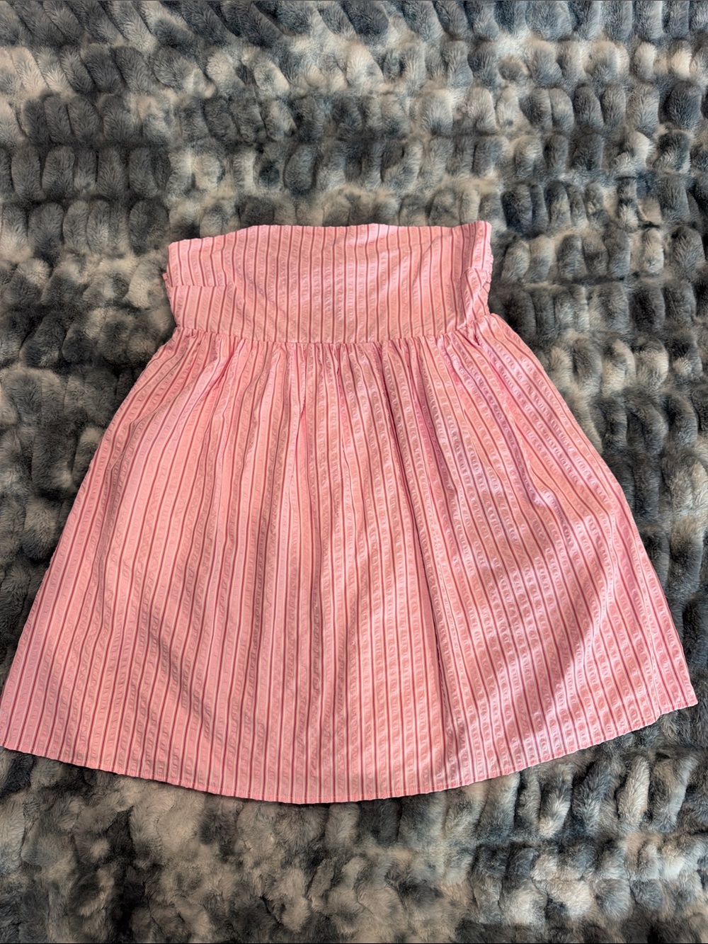 Pink Lily Pink Strapless Ribbed  Dress